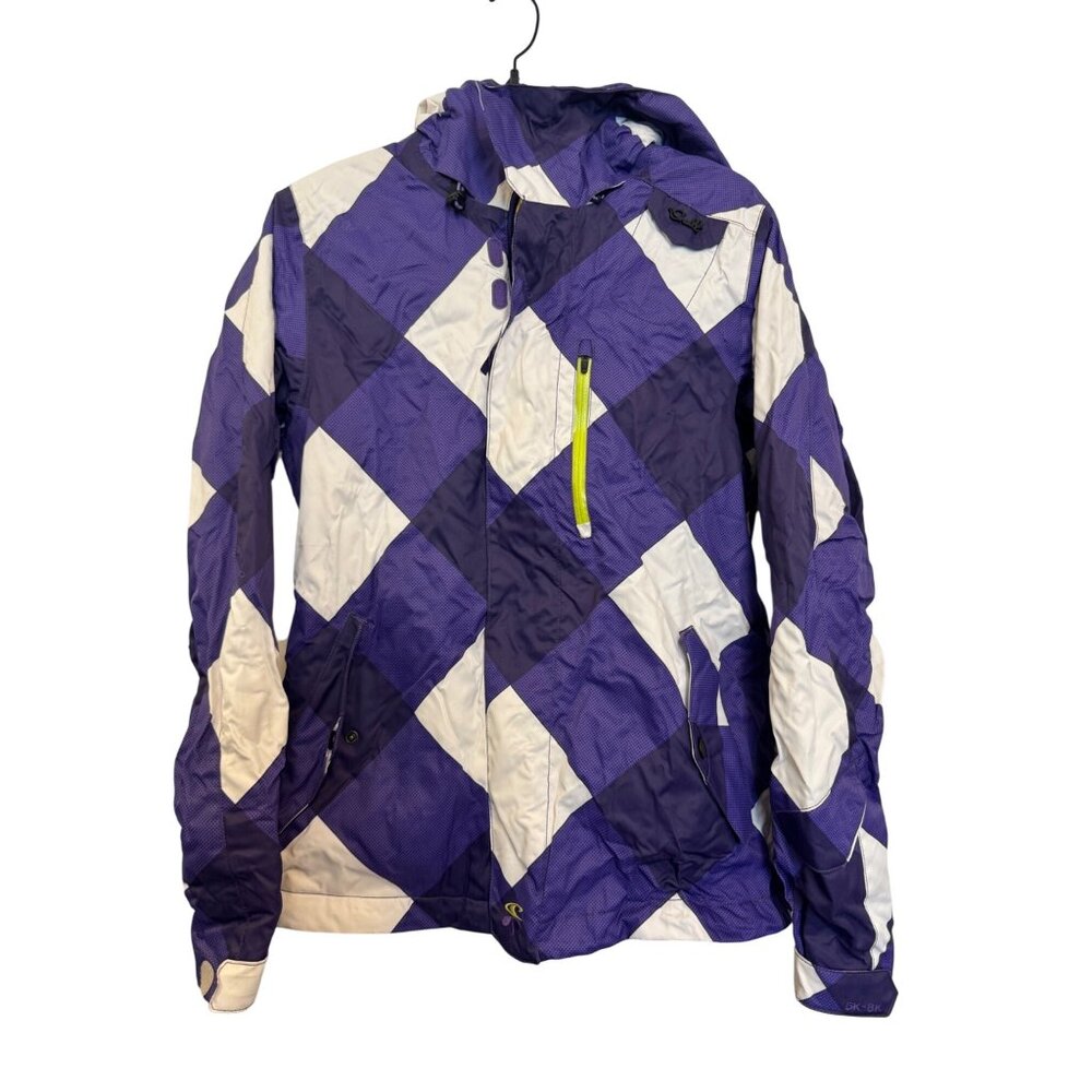 ONeill Fifty2 Series Womens Medium Purple & White Ski Jacket Waterproof Breathab